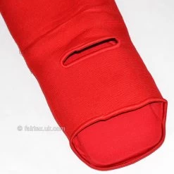 SPE1 Fairtex Red Elastic Competition Shin Pads -Knockout Shop spe1 fairtex red elastic competition shin pads 816638