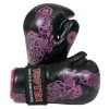TOP TEN Flowers Pointfighter Gloves Black/Pink