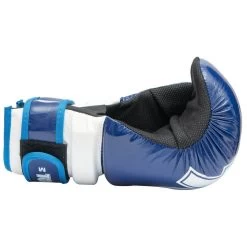 TOP TEN Glossy Block Pointfighter Gloves Blue/White -Knockout Shop top ten glossy block pointfighter gloves blue white 4 6634 p