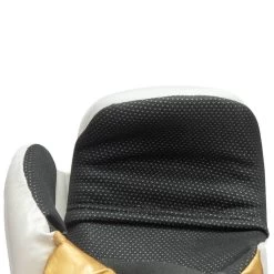 TOP TEN Glossy Block Pointfighter Gloves White/Gold -Knockout Shop top ten glossy block pointfighter gloves white gold 5 6853 p