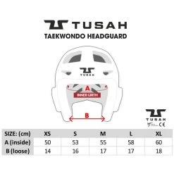 Tusah WT Approved Headguard Blue -Knockout Shop tusah wt approved headguard blue 3 4638 p