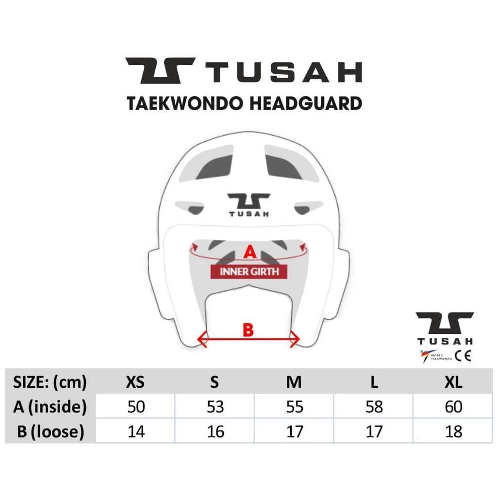 Tusah WT Approved Headguard Red 5 Tusah WT Approved Headguard Red - Image 3